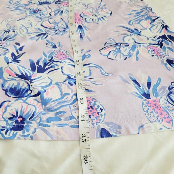 Lilly Pulitzer Dress Small Purple Margot Swing Floral Elephant Trunks In he Air - Picture 9 of 12